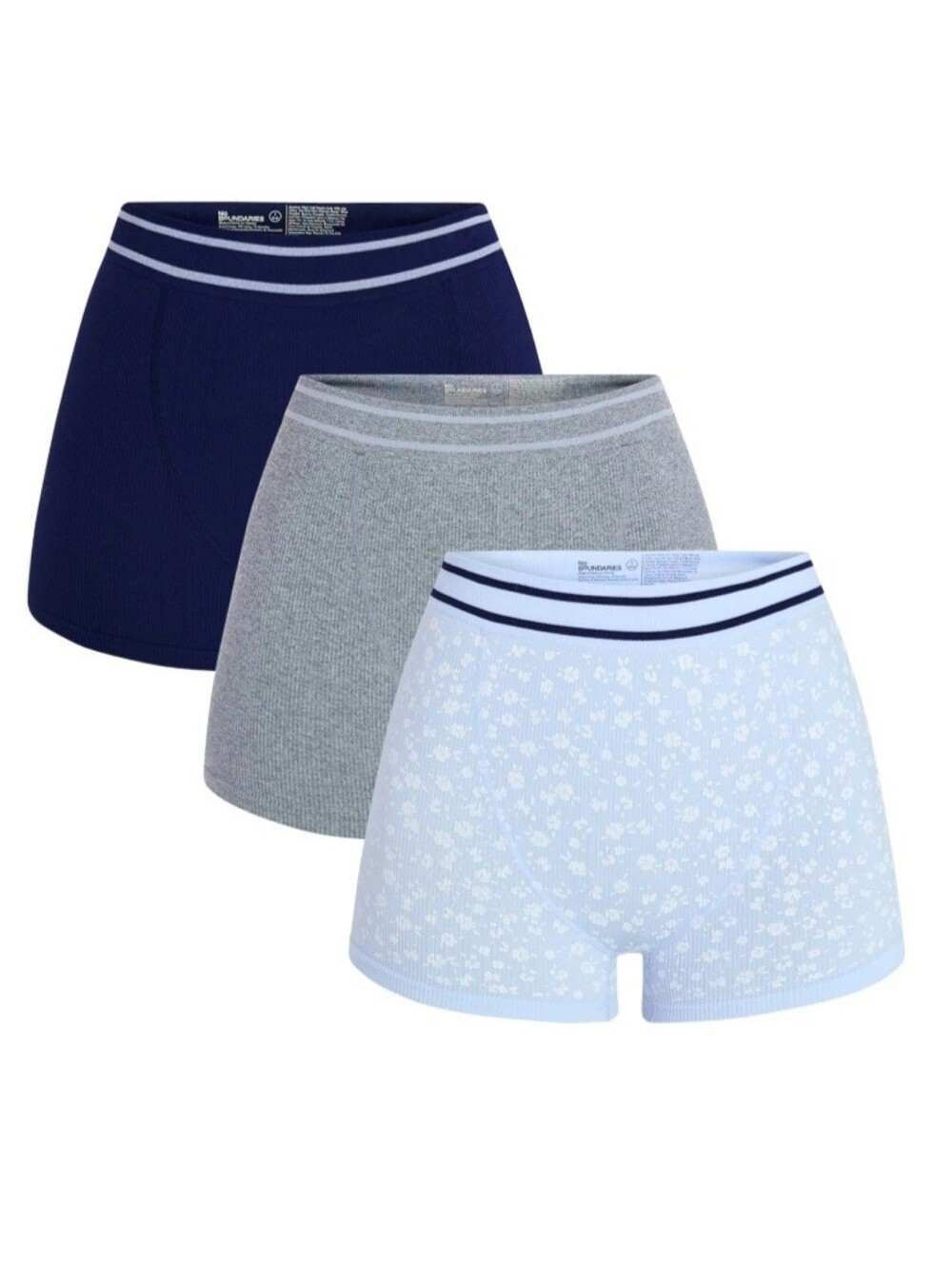 No Boundaries Women's Seamless High Waist Boyshorts - 3pk